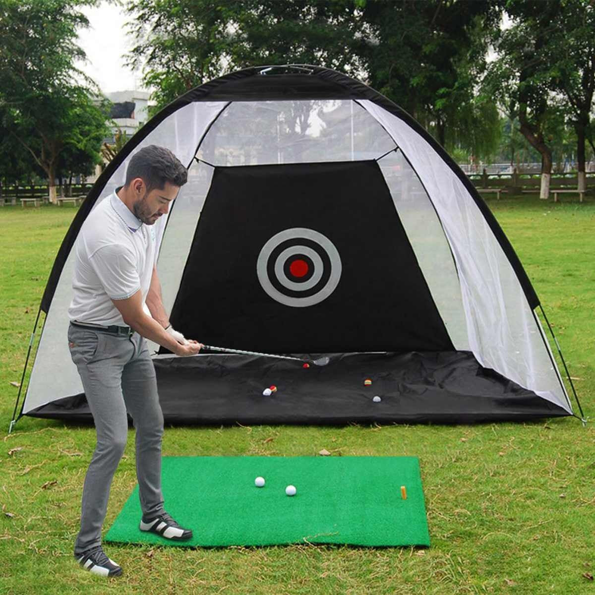 golf practice net tent