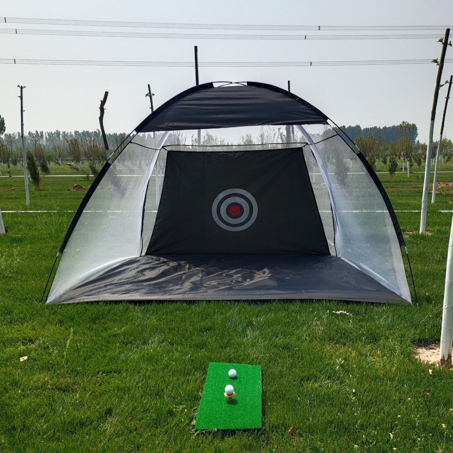 golf practice net tent