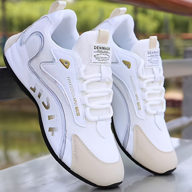 colorblock lace-up sneakers men