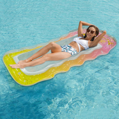 large sequin swimming pool float