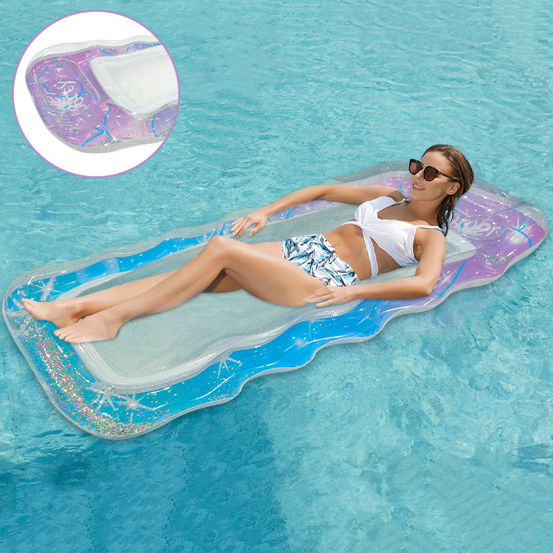 large sequin swimming pool float
