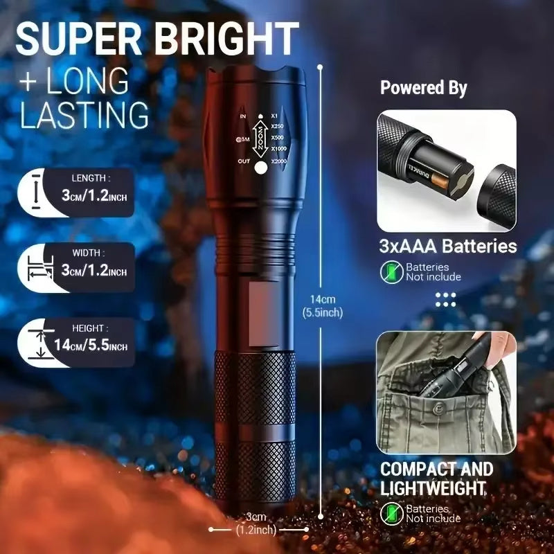 high power tactical flashlight