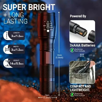 high power tactical flashlight