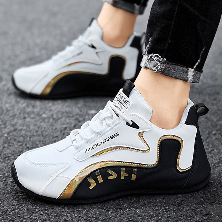 colorblock lace-up sneakers men