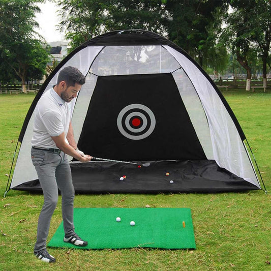 golf practice net tent