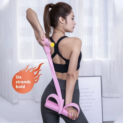 Four-tube Six-tube Pedal Chest Expander Open Shoulder Beauty Back