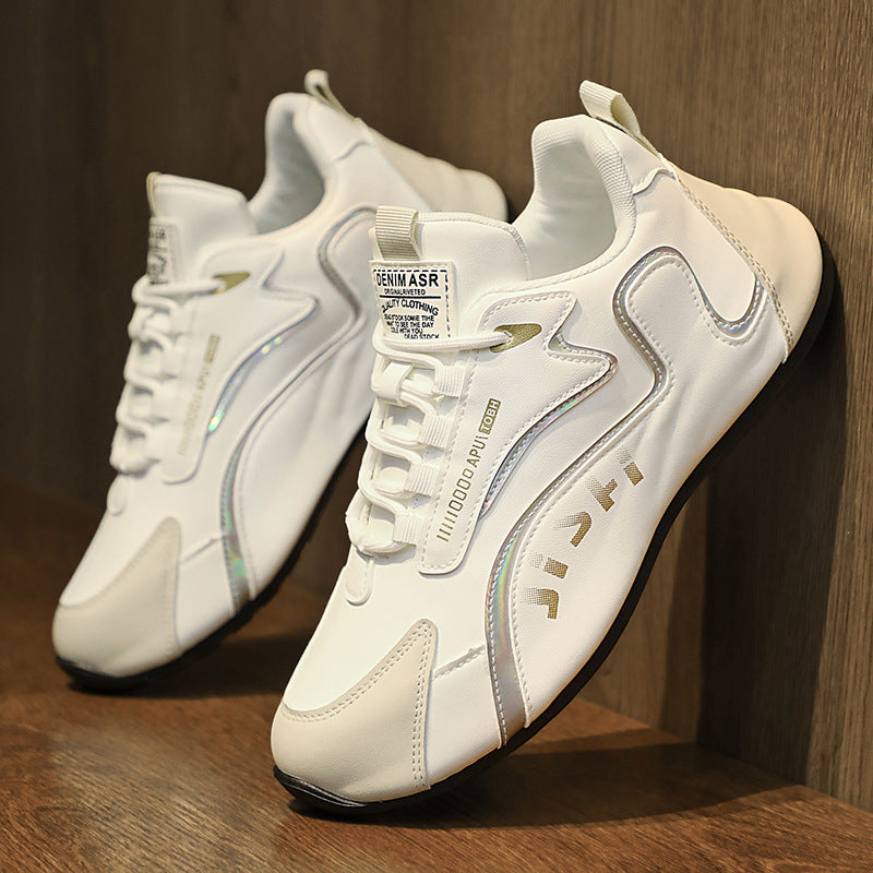 colorblock lace-up sneakers men