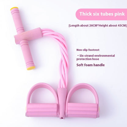 Four-tube Six-tube Pedal Chest Expander Open Shoulder Beauty Back