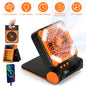 rechargeable camping fan with light