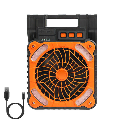 rechargeable camping fan with light