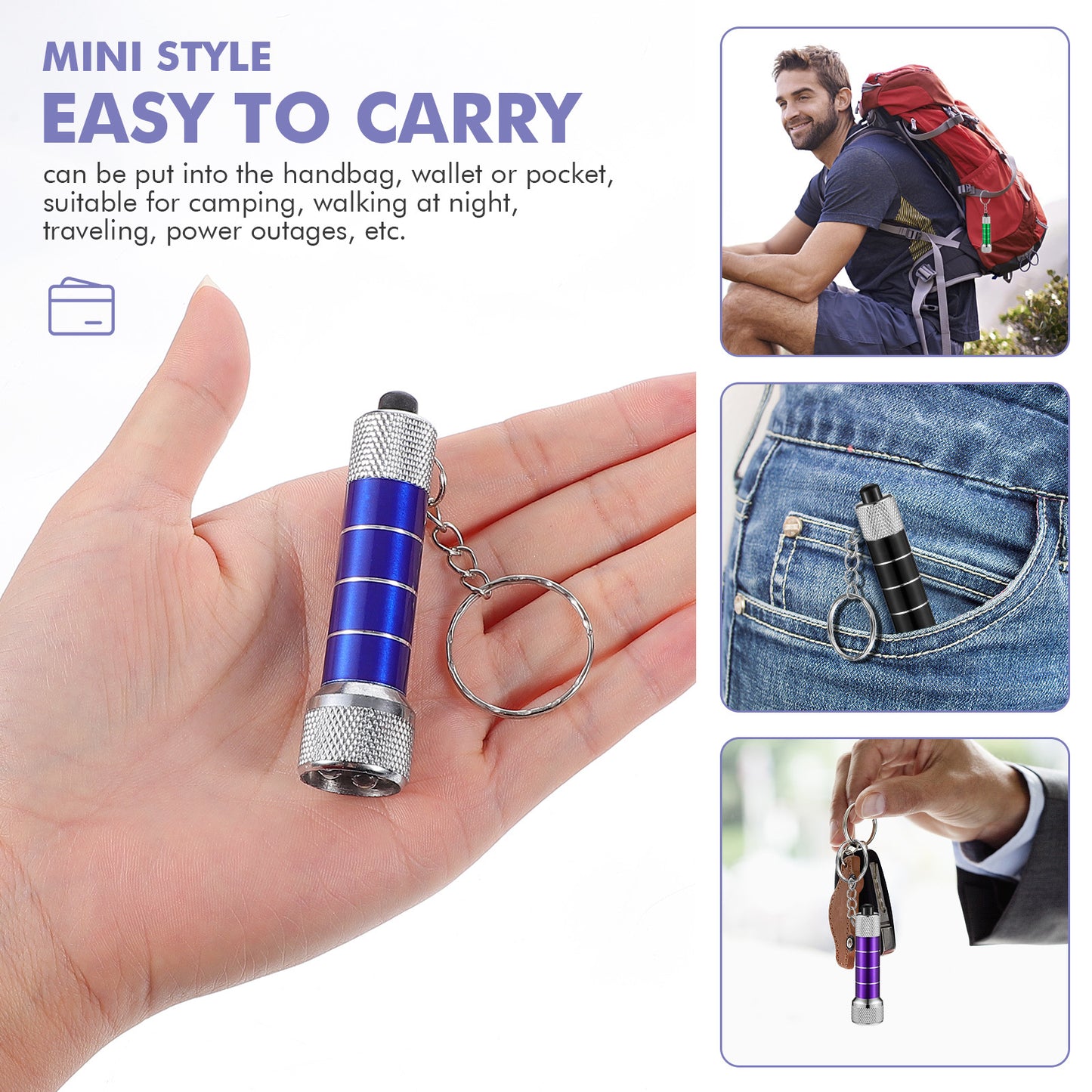mini keychain LED flashlight