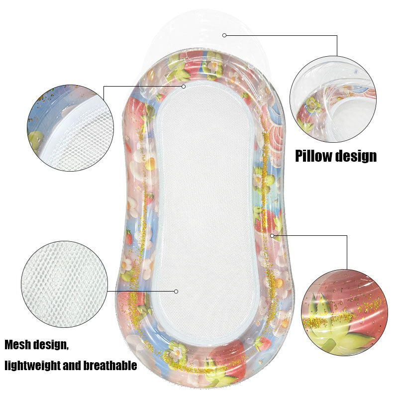 large sequin swimming pool float