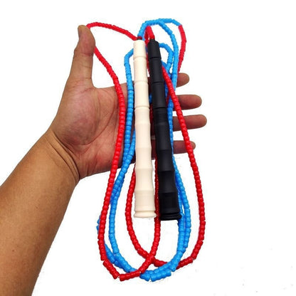 Bamboo Rope Soft Bead Adjustable Skipping Rope