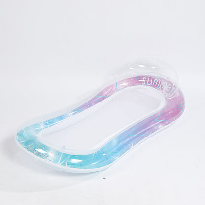 large sequin swimming pool float
